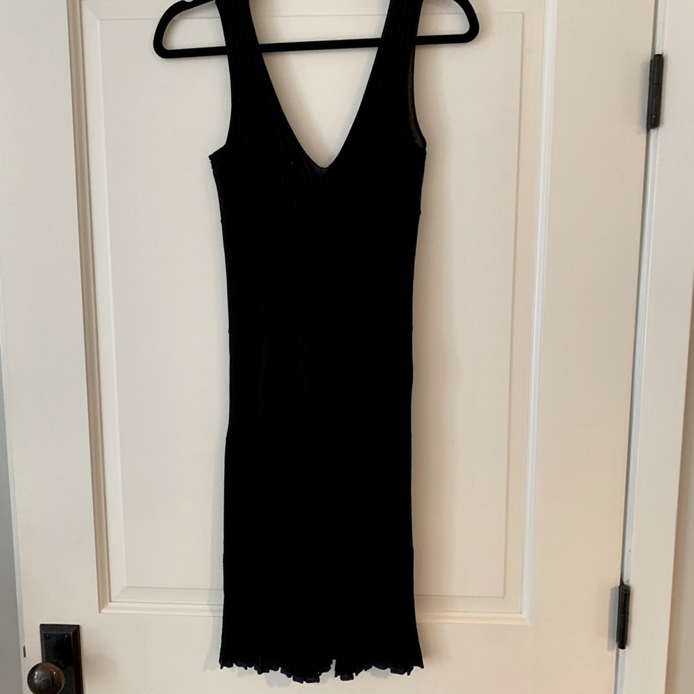 Rag & Bone Dress, Yasmine Dress Size Small, black with blue detail